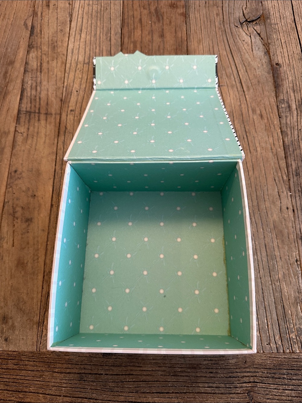 Paris Mon Amour Decorative Gift or storage Box - Black & White with Mint Accent - Picture 3 of 4